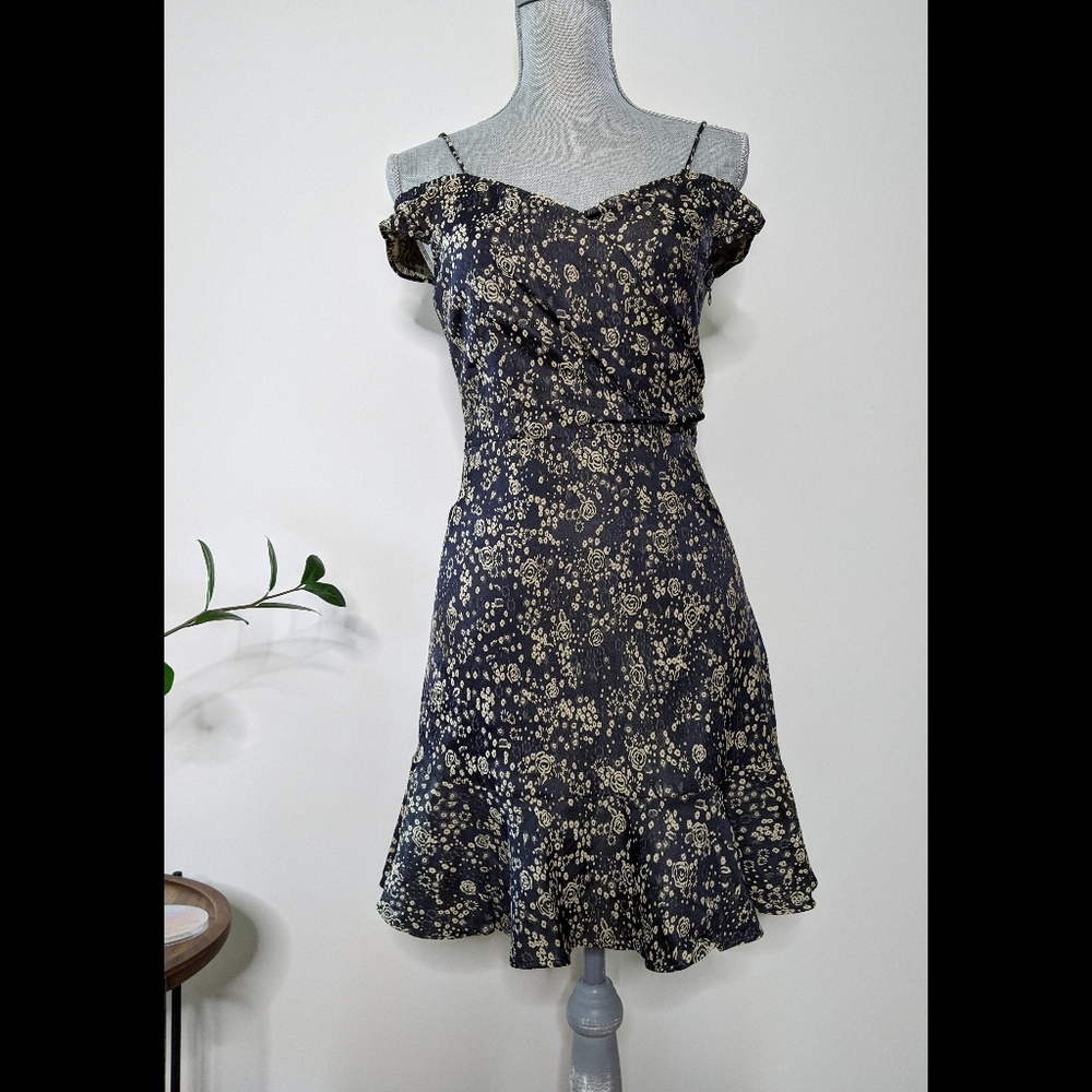 Zara Black floral dress